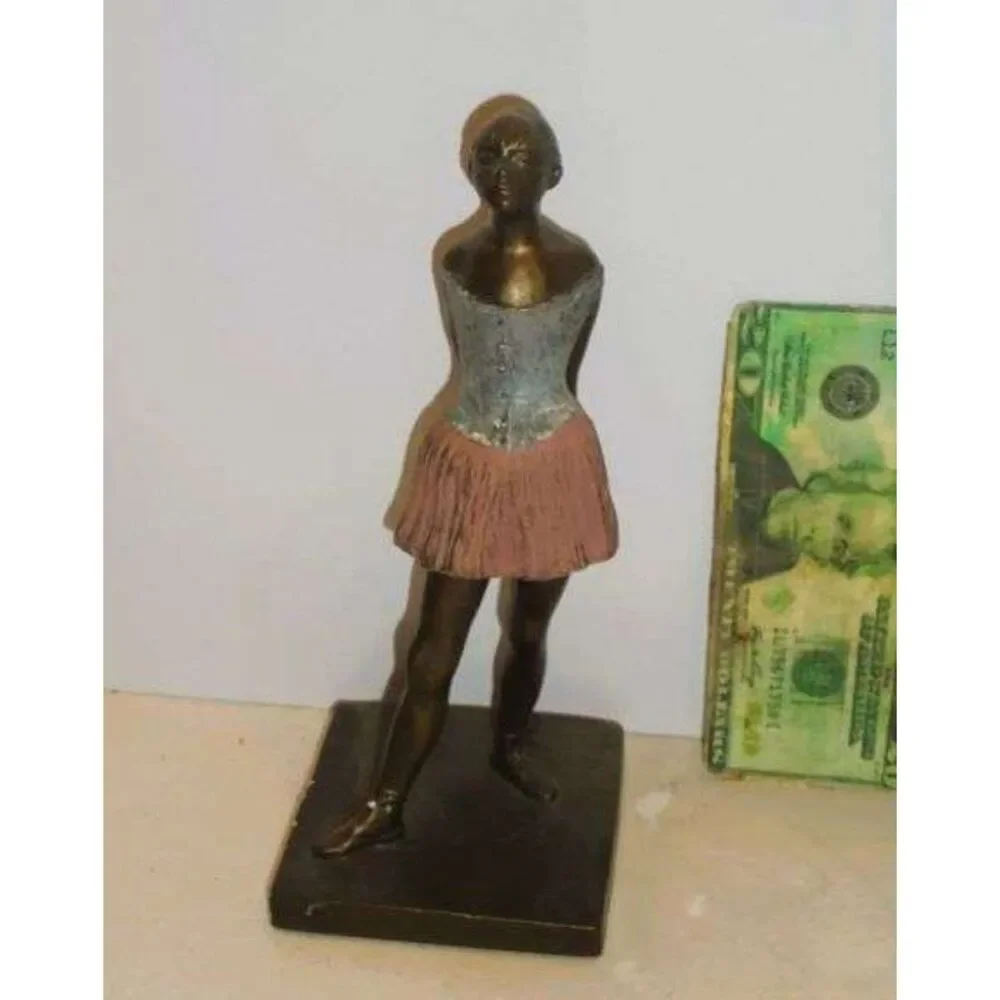 Vintage ALVA S EYLANBEKOV 93 ballerina sttue, bronzed composity, signed